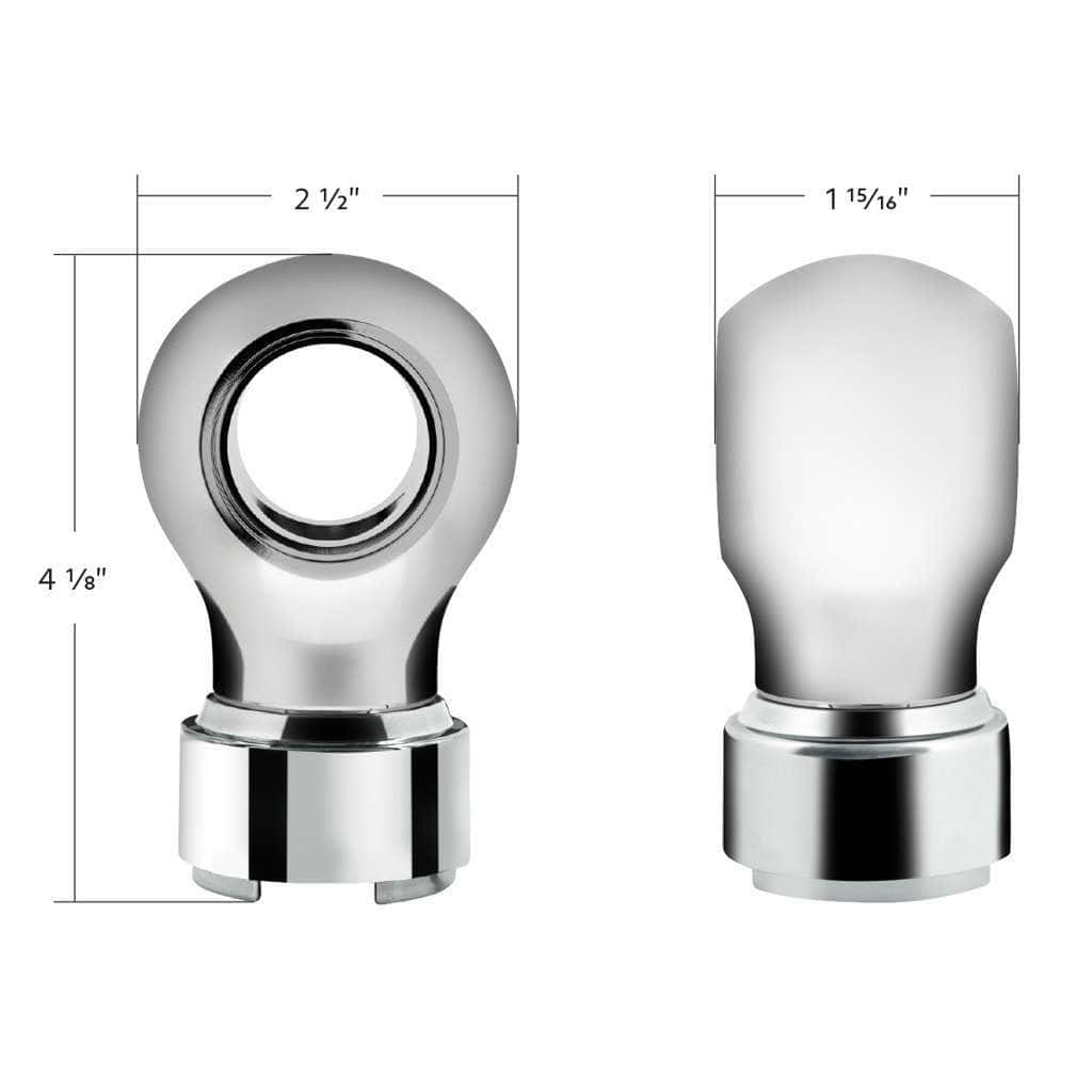 Thread-On Charlotte Style Gearshift Knob With 9/10 Speed Adapter 3 Thread-On Charlotte Style Gearshift Knob With 9/10 Speed Adapter