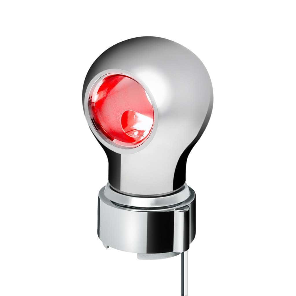 Thread-On Charlotte Style Gearshift Knob With Led 9/10 Speed Adapter-Chrome 6 Thread-On Charlotte Style Gearshift Knob With LED 9/10 Speed Adapter