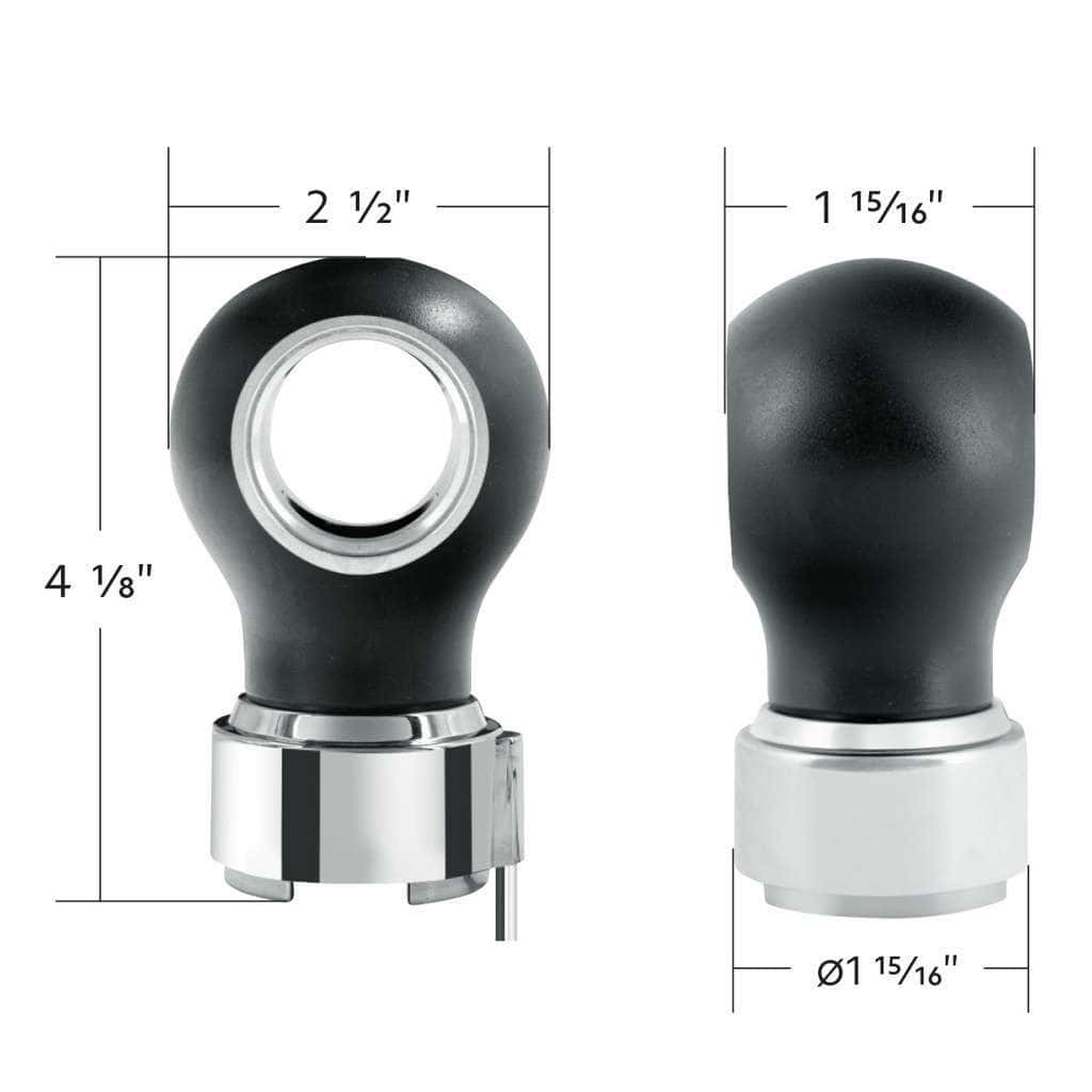 Thread-On Charlotte Style Gearshift Knob With Led 9/10 Speed Adapter-Black 8 Thread-On Charlotte Style Gearshift Knob With LED 9/10 Speed Adapter