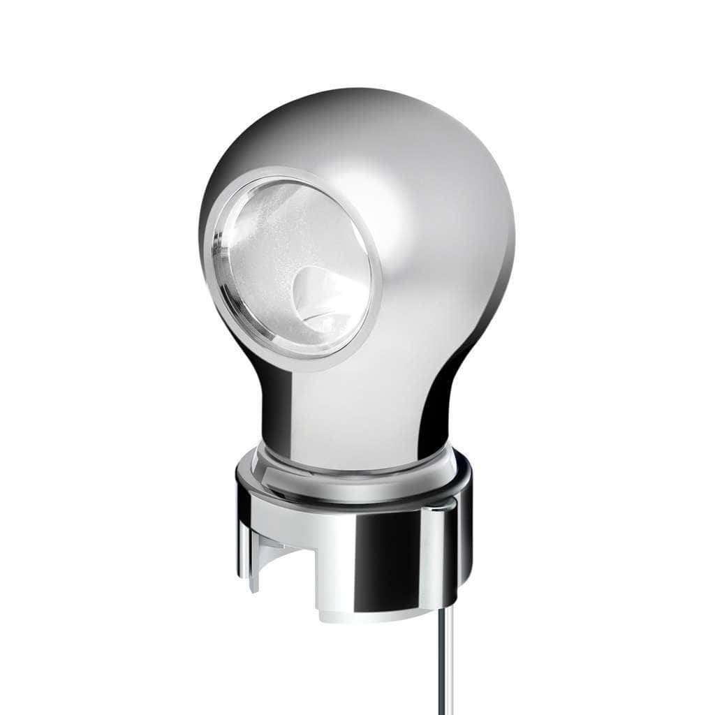 Thread-On Charlotte Style Gearshift Knob With Led 13/15/18 Speed Adapter-Chrome 3 Thread-On Charlotte Style Gearshift Knob With LED 13/15/18 Speed Adapter