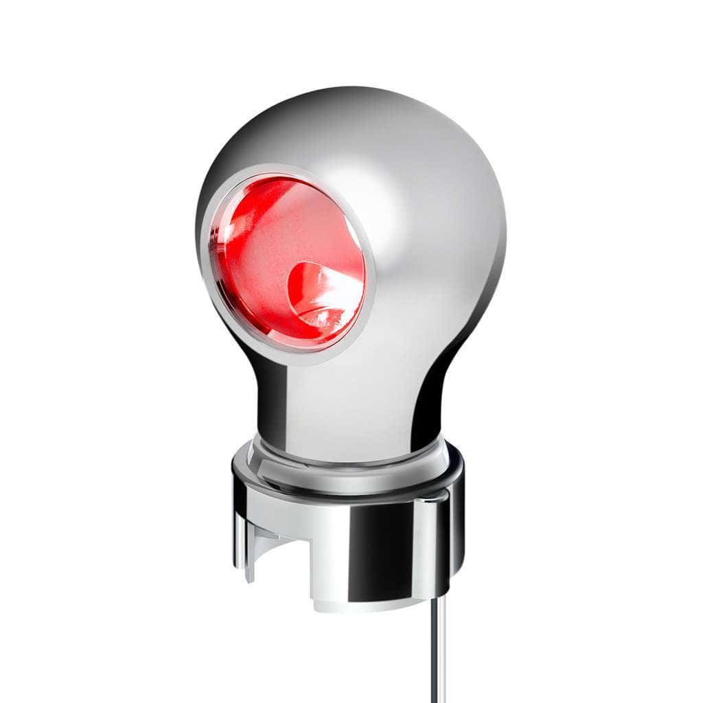 Thread-On Charlotte Style Gearshift Knob With Led 13/15/18 Speed Adapter-Chrome 6 Thread-On Charlotte Style Gearshift Knob With LED 13/15/18 Speed Adapter