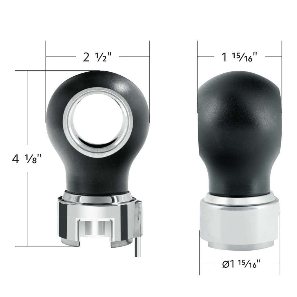 Thread-On Charlotte Style Gearshift Knob With Led 13/15/18 Speed Adapter-Black 8 Thread-On Charlotte Style Gearshift Knob With LED 13/15/18 Speed Adapter