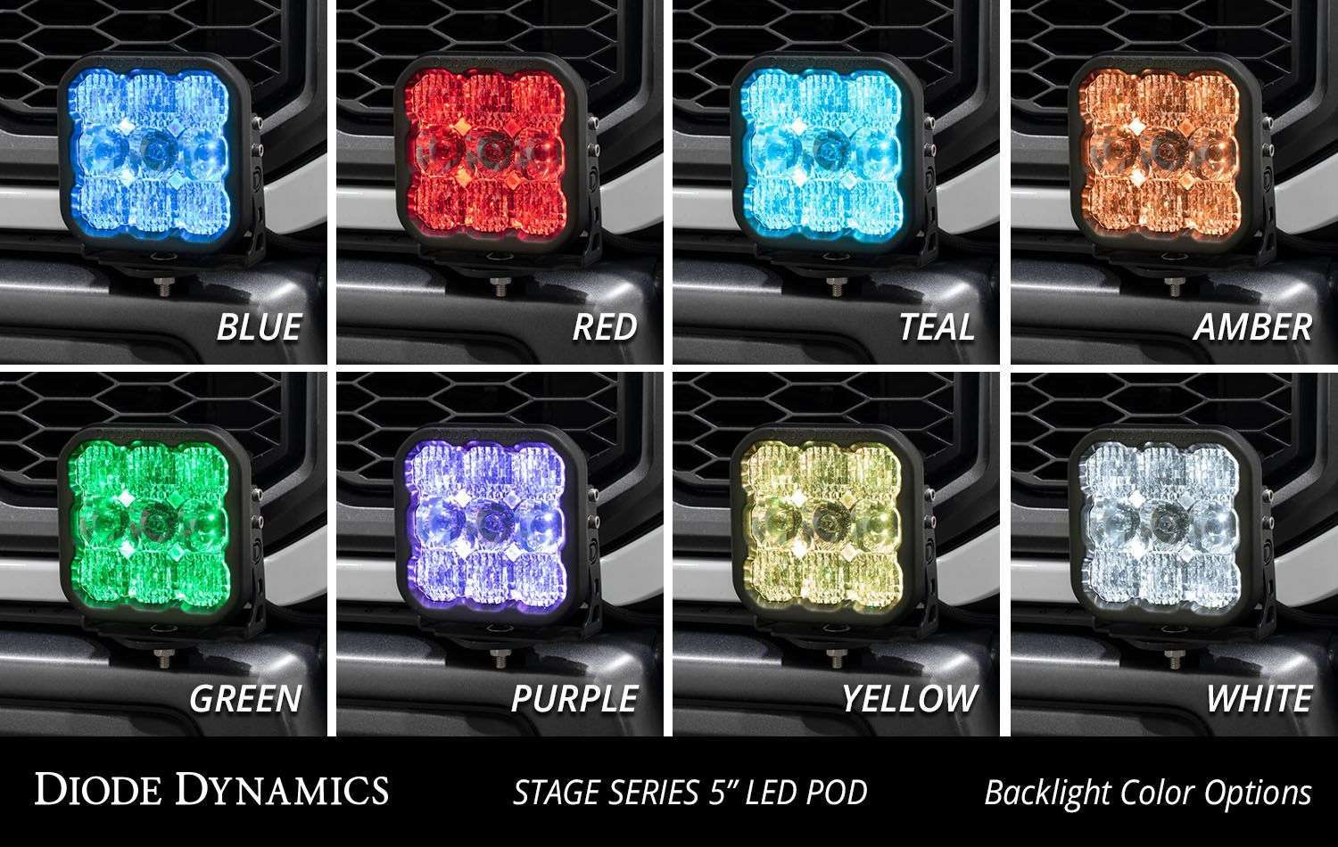 Ford Raptor 2017-2020-Ss5 Bumper Led Pod Light Kit 5 Ford Raptor 2017-2020-SS5 Bumper LED Pod Light Kit
