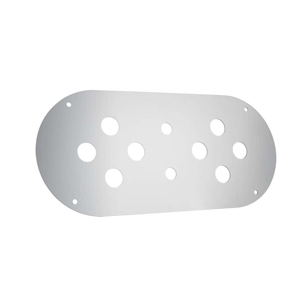 Kenworth/Peterbilt SS Above Door Dome Light Plate w/8 x 3/4" Cutouts