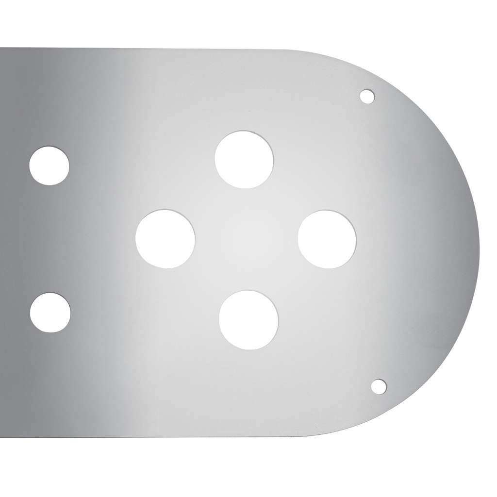 Kenworth/Peterbilt Ss Above Door Dome Light Plate W/8 X 3/4&Quot; Cutouts 3 Kenworth/Peterbilt SS Above Door Dome Light Plate w/8 x 3/4" Cutouts