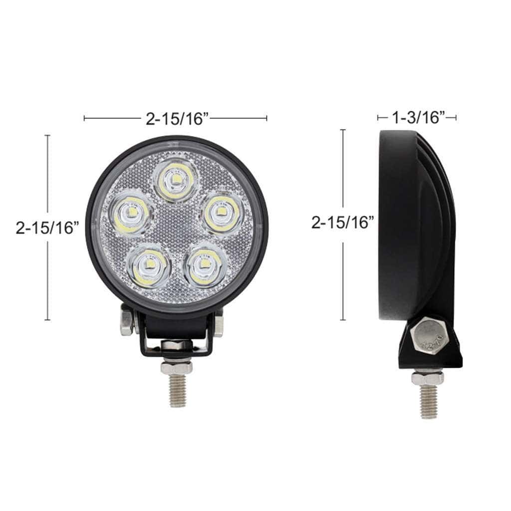 5 Led High Power Mini Work Light - Round Spot Light 5 5 LED High Power Mini Work Light