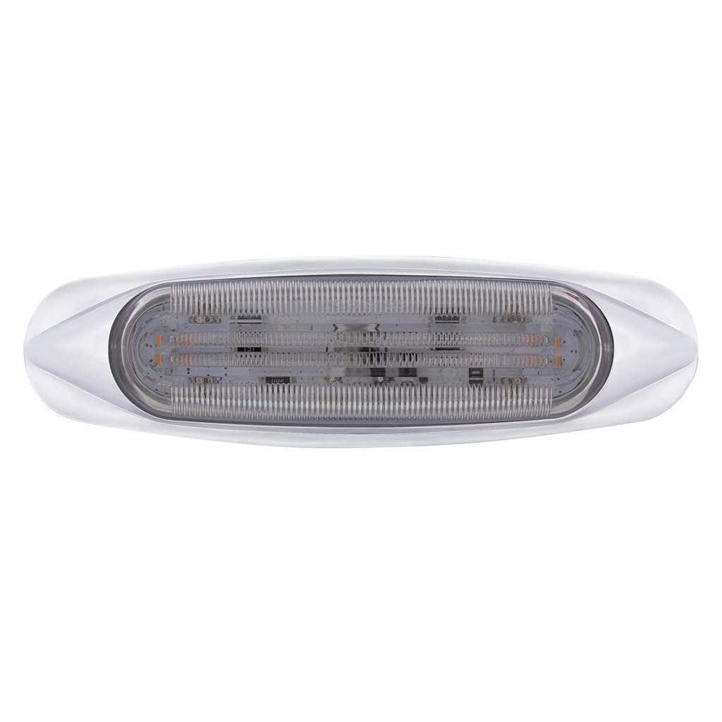 4 LED LIGHTTRACK Light (Clearance/Marker) - Amber LED/Clear Lens