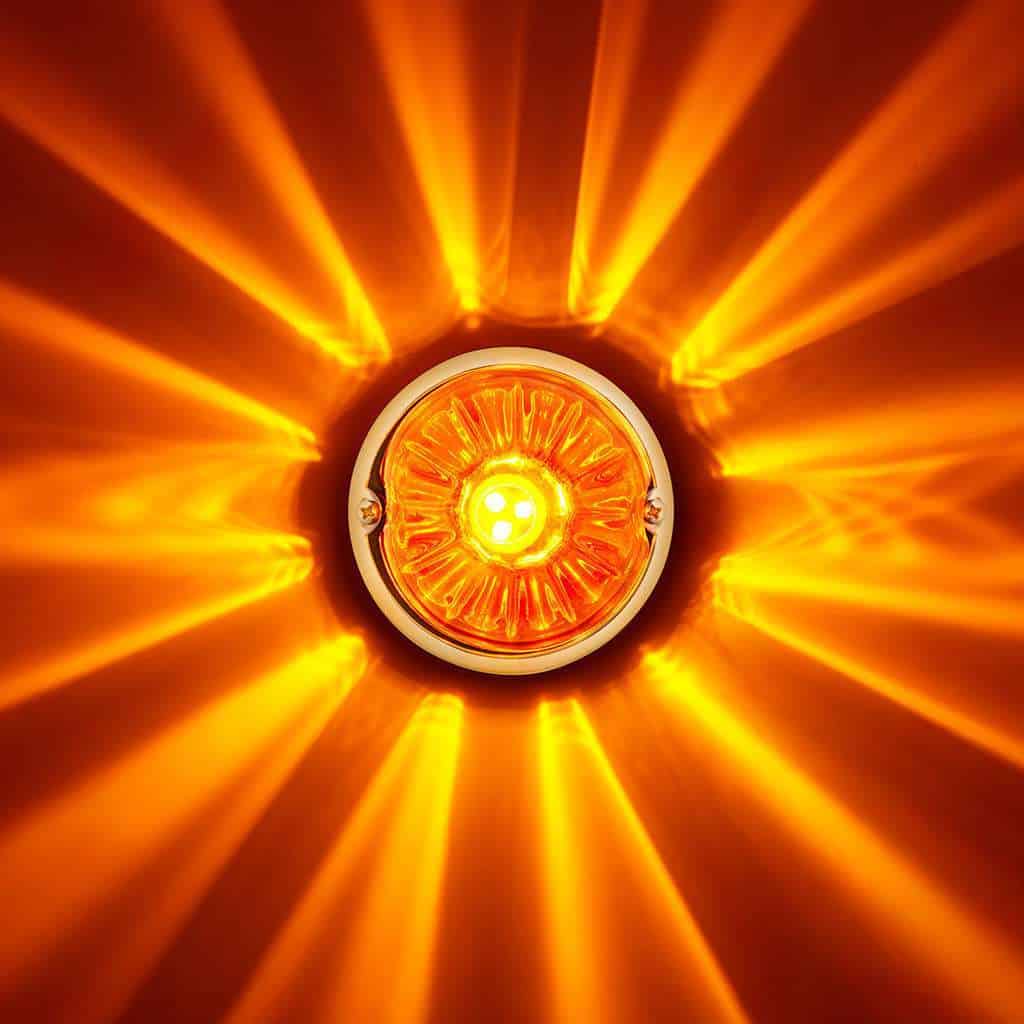 Ultraburst Glass Watermelon Flush Mount Kit – Amber Led/Lens 12 UltraBurst Glass Watermelon Flush Mount Kit – Amber LED/Lens