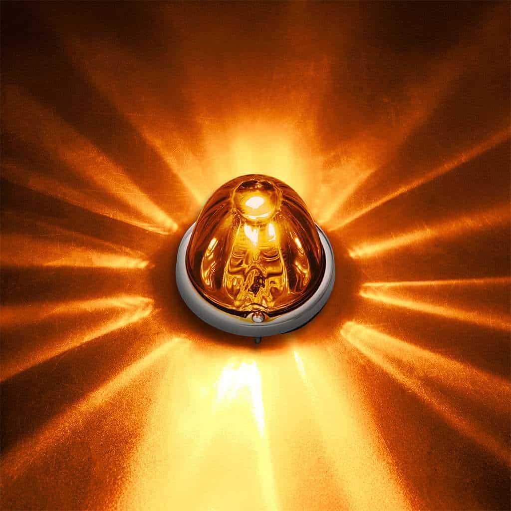 UltraBurst Glass Watermelon Flush Mount Kit – Amber LED/Dark Amber Lens