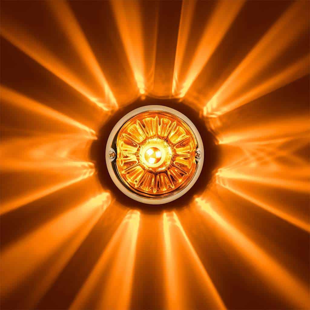 Ultraburst Glass Watermelon Flush Mount Kit – Amber Led/Clear Lens 11 UltraBurst Glass Watermelon Flush Mount Kit – Amber LED/Clear Lens