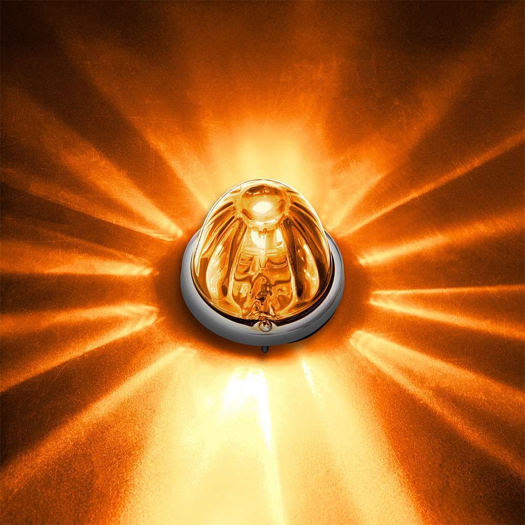 Ultraburst Glass Watermelon Flush Mount Kit – Amber Led/Clear Lens 12 UltraBurst Glass Watermelon Flush Mount Kit – Amber LED/Clear Lens
