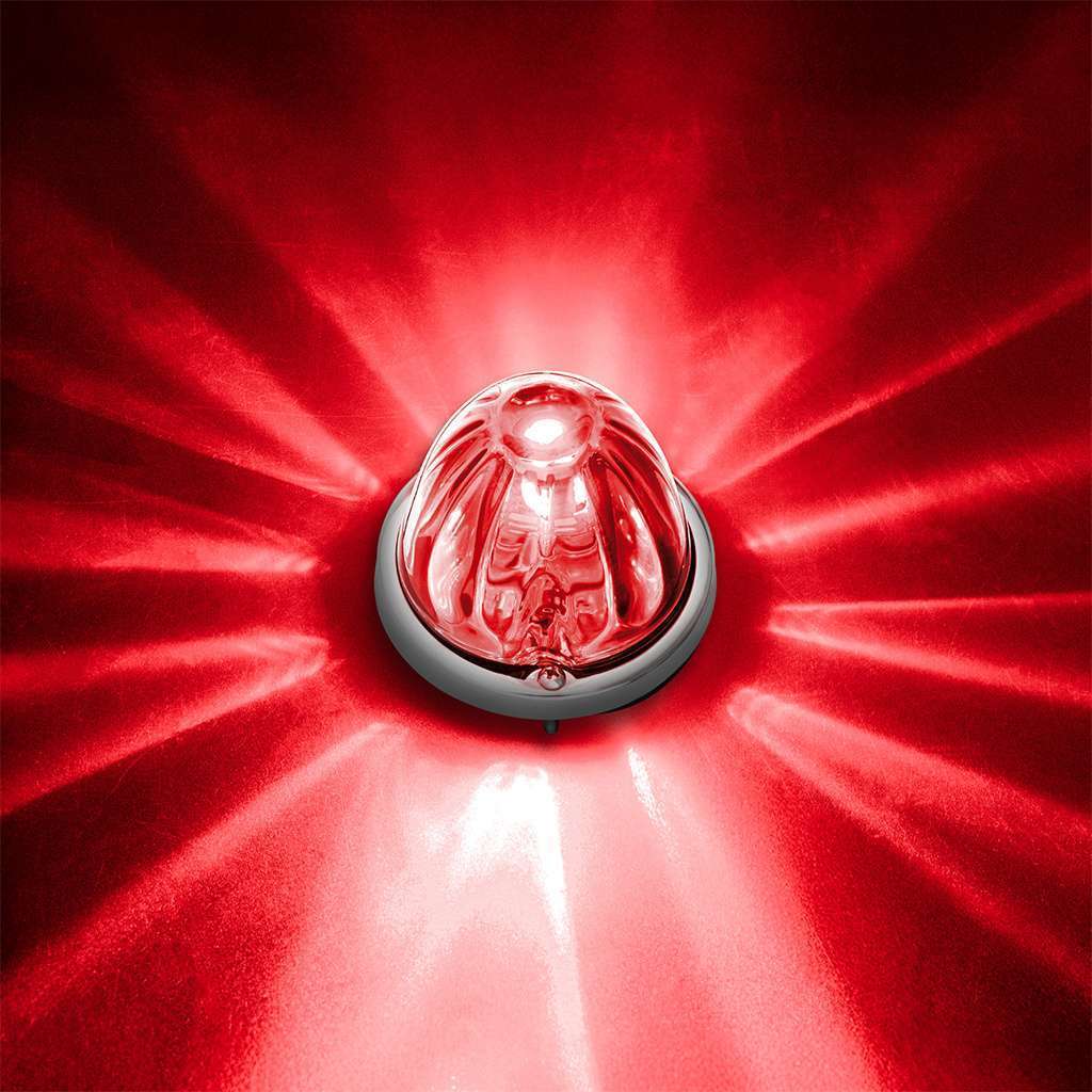 Ultraburst Glass Watermelon Flush Mount Kit – Red Led/Clear Lens 12 UltraBurst Glass Watermelon Flush Mount Kit – Red LED/Clear Lens