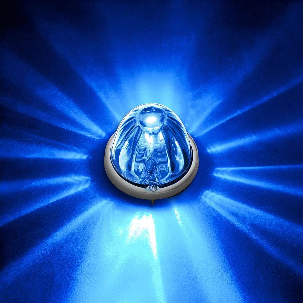 Ultraburst Glass Watermelon Flush Mount Kit – Blue Led/Clear Lens 12 UltraBurst Glass Watermelon Flush Mount Kit – Blue LED/Clear Lens