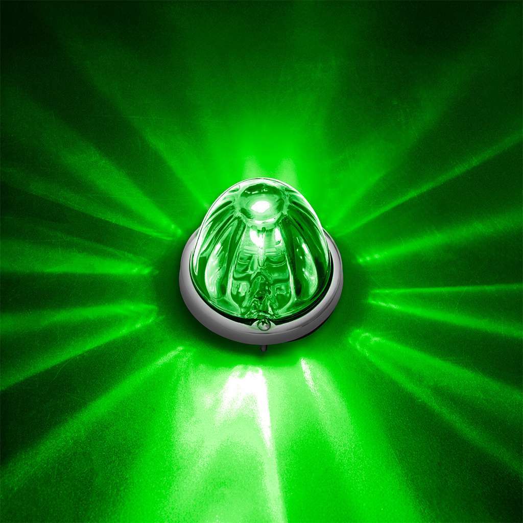 Ultraburst Glass Watermelon Flush Mount Kit – Green Led/Clear Lens 12 UltraBurst Glass Watermelon Flush Mount Kit – Green LED/Clear Lens