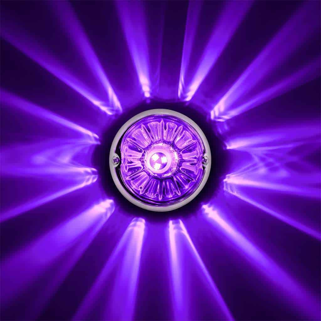 Ultraburst Glass Watermelon Flush Mount Kit – Purple Led/Clear Lens 6 UltraBurst Glass Watermelon Flush Mount Kit – Purple LED/Clear Lens