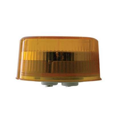 9 Led 2&Quot; Round Reflector Light (Clearance/Marker) - Amber Led/Amber Lens 4 9 LED 2" Round Reflector Light