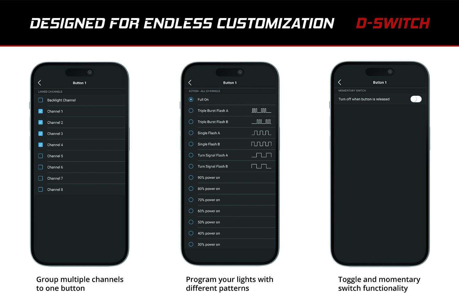 Diode Dynamics D-Switch 8-Channel Switch Panel 4 Diode Dynamics D-Switch 8-Channel Switch Panel