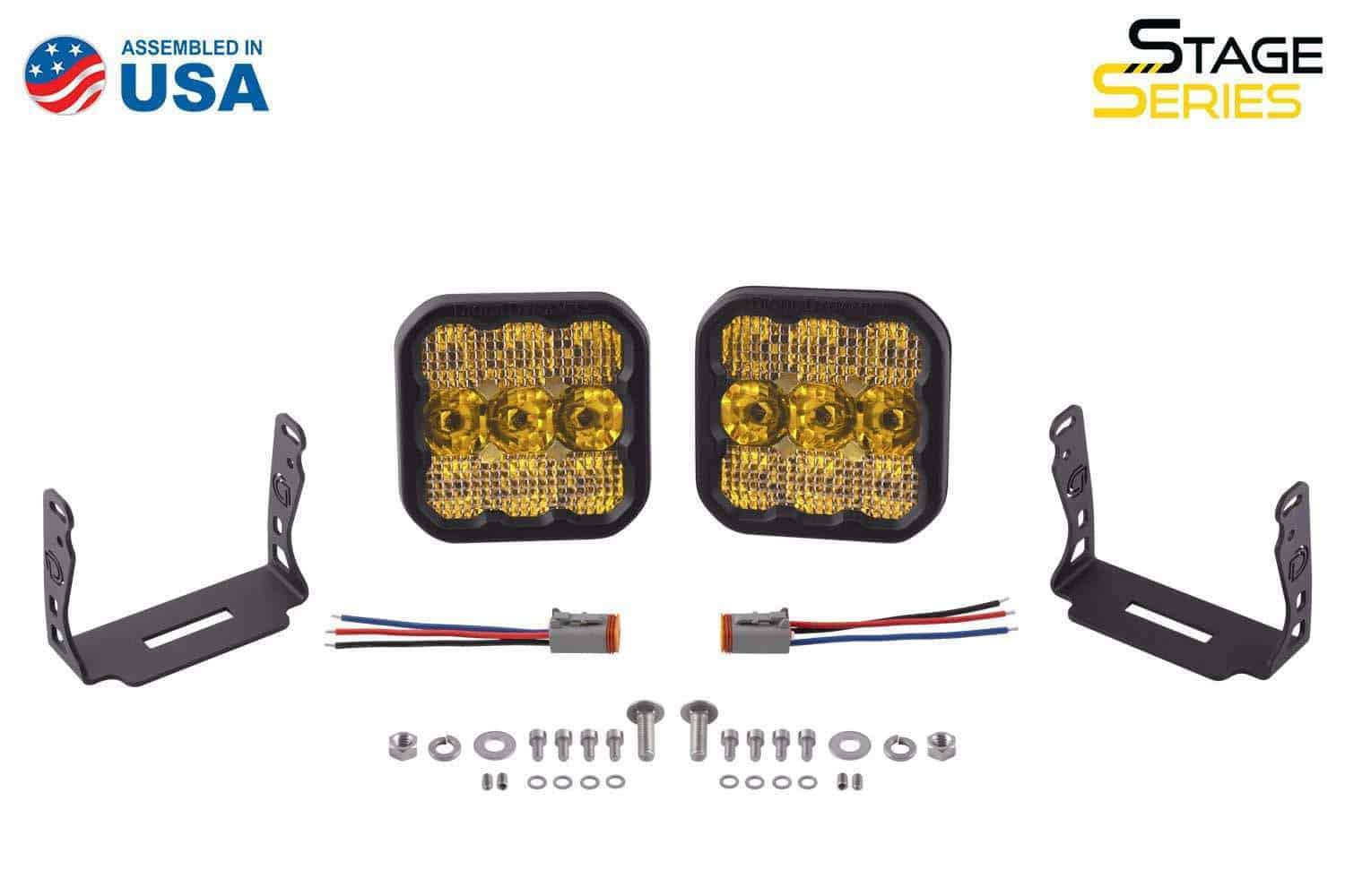 Diode Dynamics Ss5 Yellow Sport Led Pod (Pair) 6 SS5 Yellow LED Pod (pair)