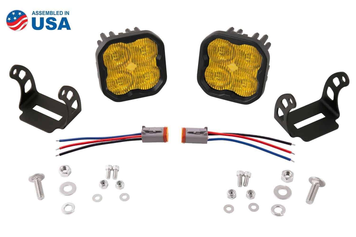 Diode Dynamics Ss3 Sae Yellow Sport Led Pod (Pair) 9 SS3 SAE Yellow Sport LED Pod (pair)