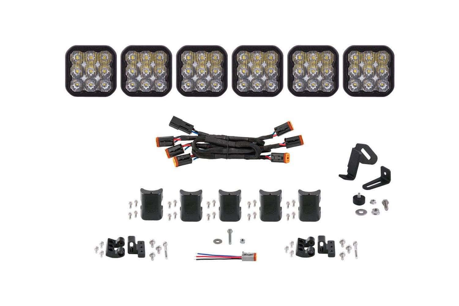 Diode Dynamics Ss5 Crosslink 6-Pod Led Light Bar-Pro 90Watts 3 SS5 CrossLink 6-Pod LED Light Bar