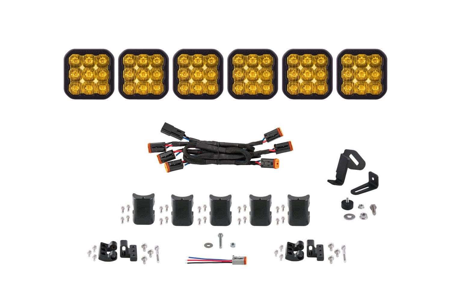 Diode Dynamics Ss5 Crosslink 6-Pod Led Light Bar-Pro 90Watts 4 SS5 CrossLink 6-Pod LED Light Bar
