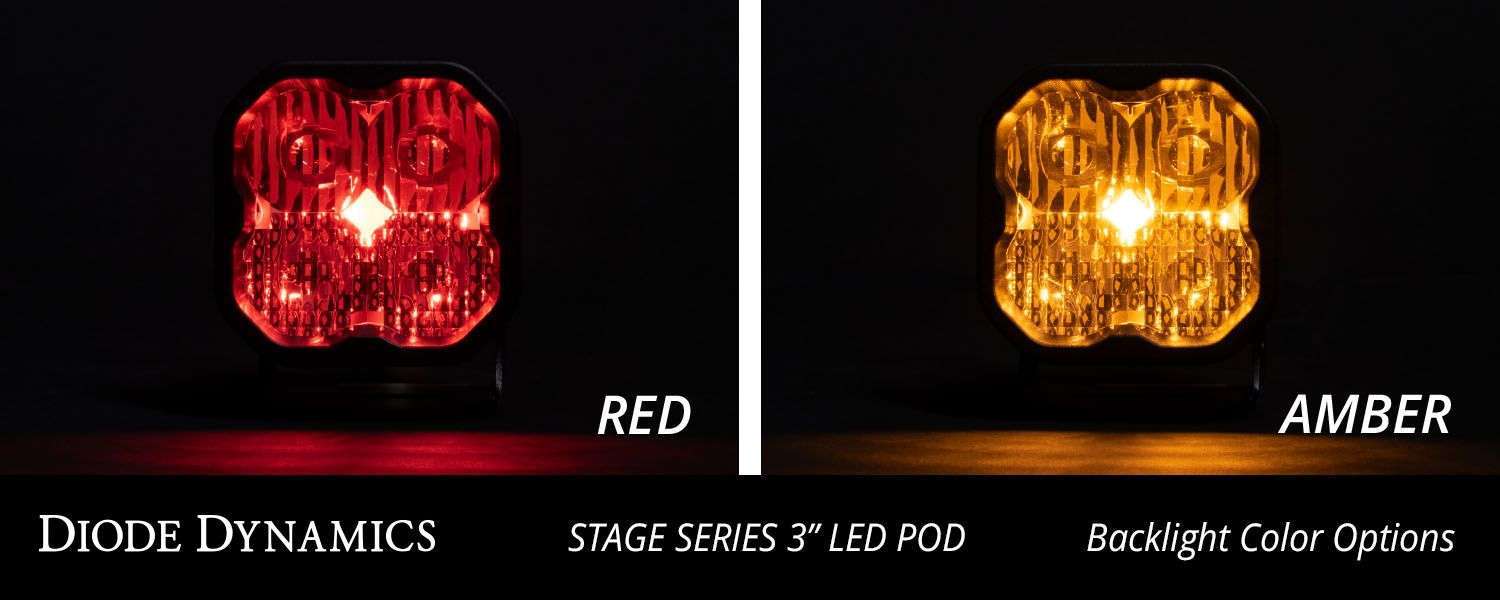 Diode Dynamics Ss3 Sae/Dot White Sport Led Pod (Pair) 5 SS3 SAE/DOT White Sport LED Pod (pair)