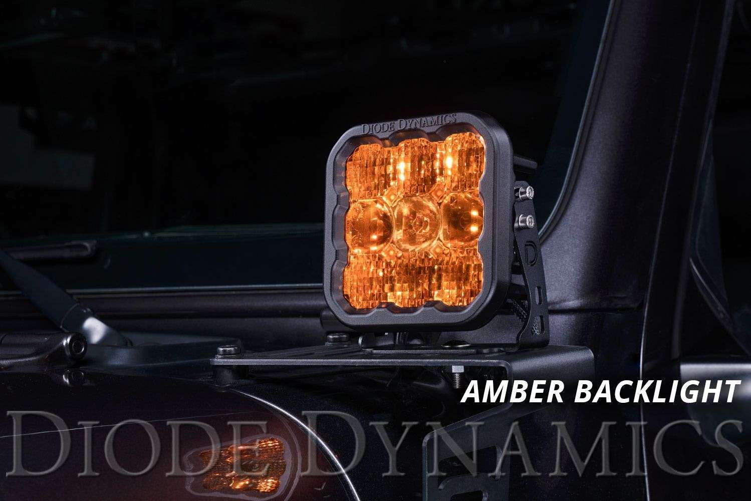 Diode Dynamics Ss5 Yellow Sport Led Pod (Pair) 3 SS5 Yellow LED Pod (pair)
