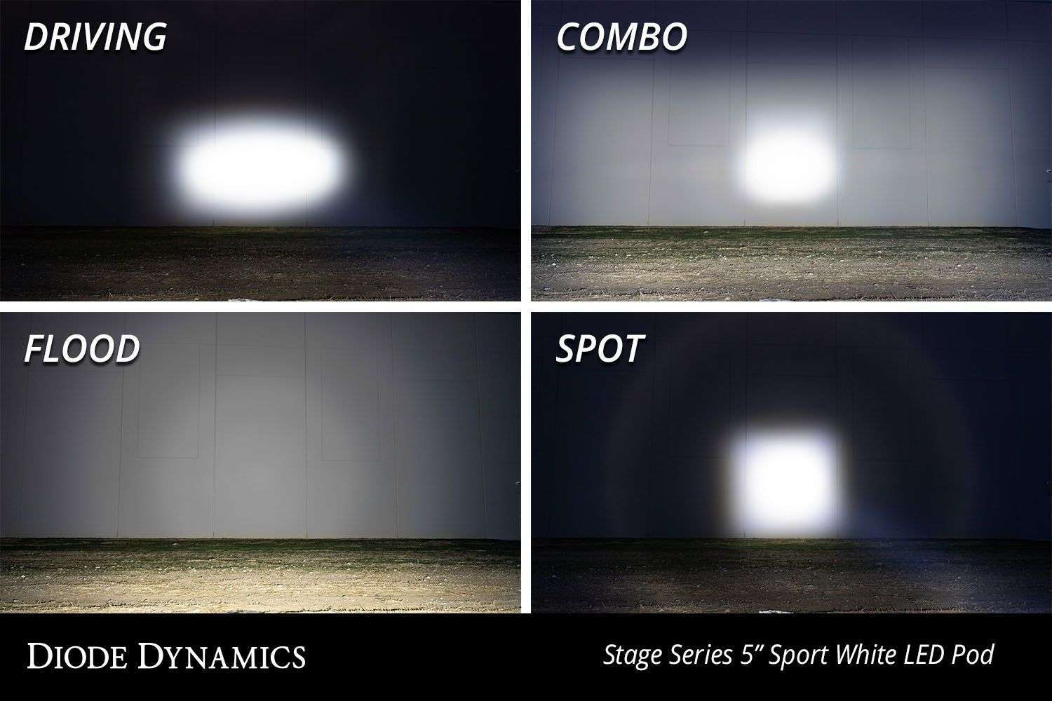 Diode Dynamics Ss5 Yellow Sport Led Pod (Pair) 4 SS5 Yellow LED Pod (pair)