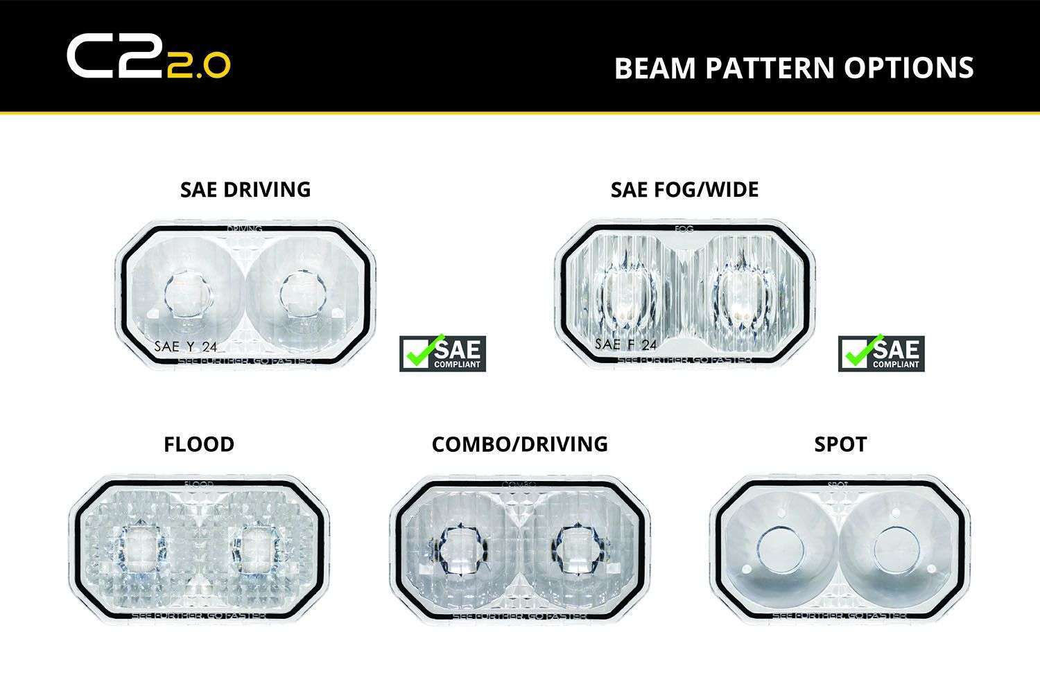 Diode Dynamics Clear Lens For C2 2.0 Led Pods (One) 3 Clear Lens for C2 2.0 LED Pods (one)