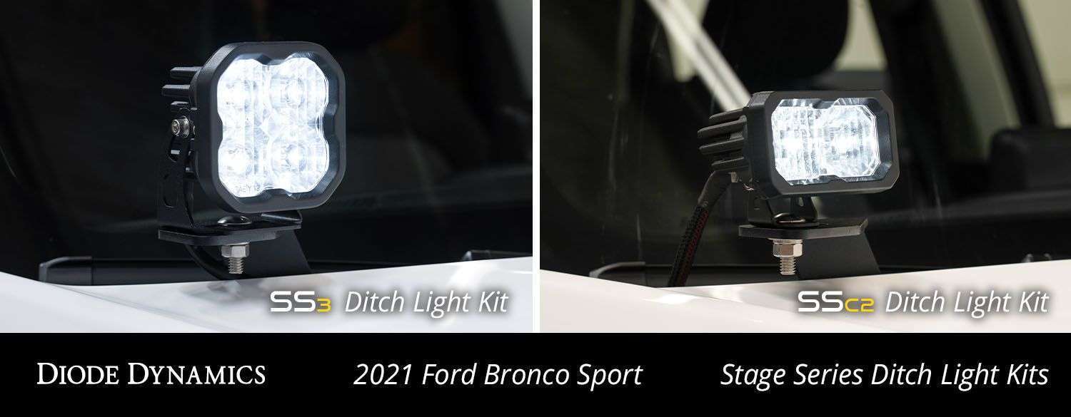 Ford Bronco 2021-2025 Sport Stage Series Backlit Ditch Light Kit 7 Ford Bronco 2021-2025 Sport Stage Series Backlit Ditch Light Kit