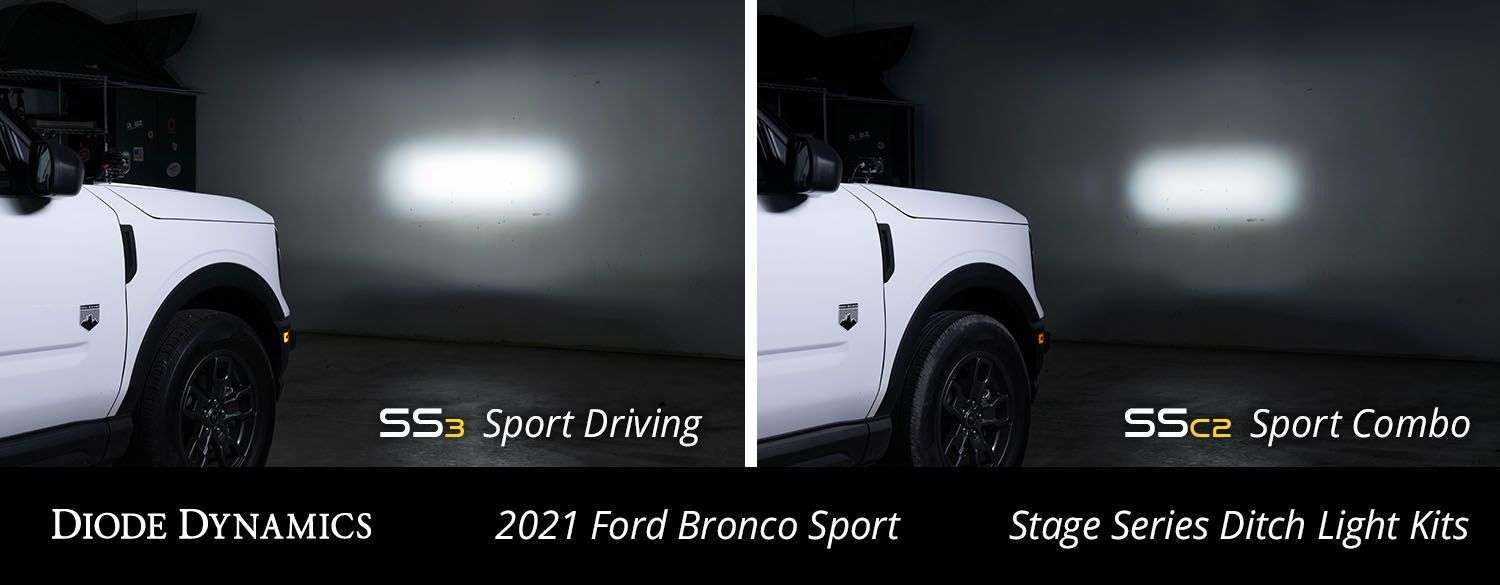 Ford Bronco 2021-2025 Sport Stage Series Backlit Ditch Light Kit 8 Ford Bronco 2021-2025 Sport Stage Series Backlit Ditch Light Kit