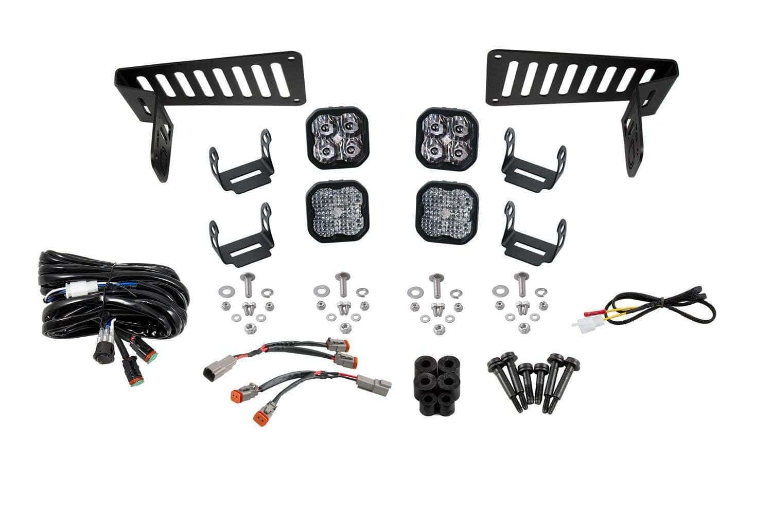 Jeep JL Wrangler 2018-2025 Cowl Mount LED Brackets