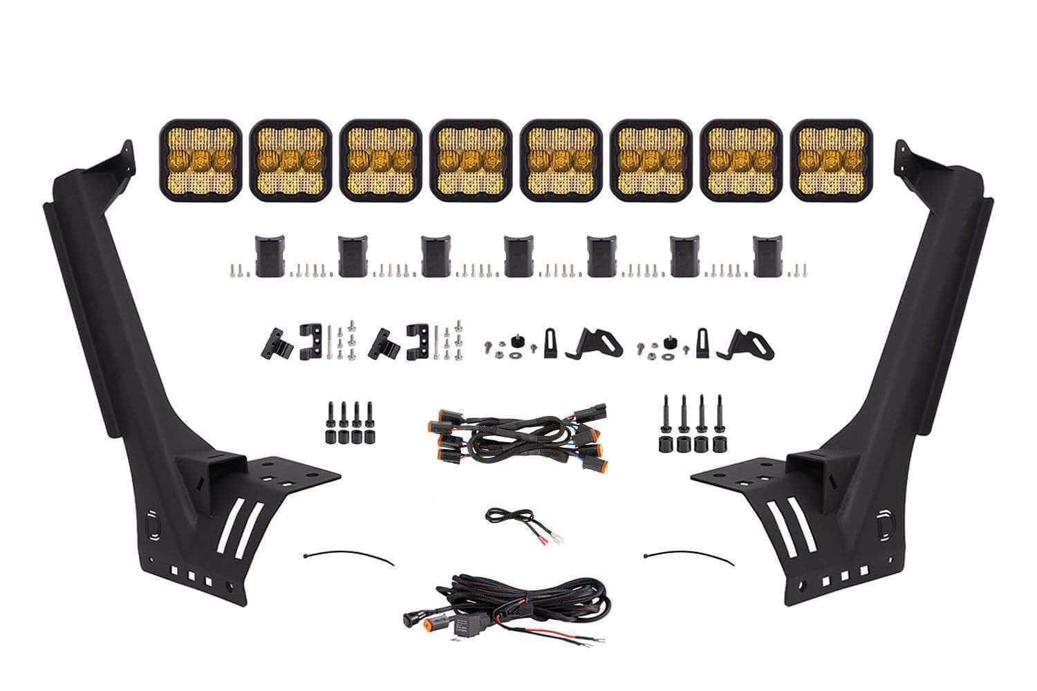 Jeep Jl Wrangler 2018-2025 | Ss5 Windshield Crosslink Lightbar Kit 2 Jeep JL Wrangler 2018-2025 | SS5 Windshield CrossLink Lightbar Kit
