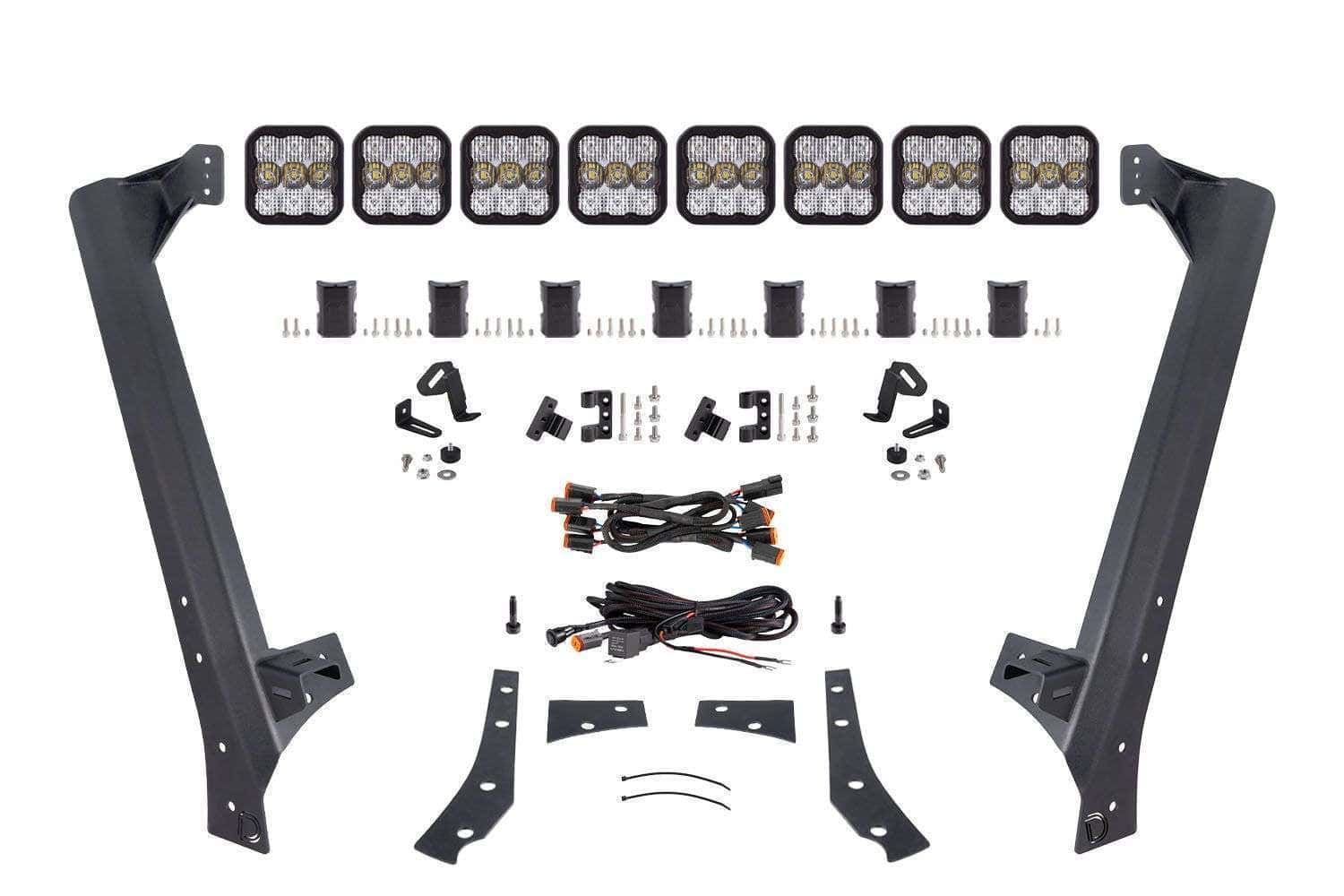 Jeep JK Wrangler 2007-2018 | SS5 Windshield CrossLink Lightbar Kit