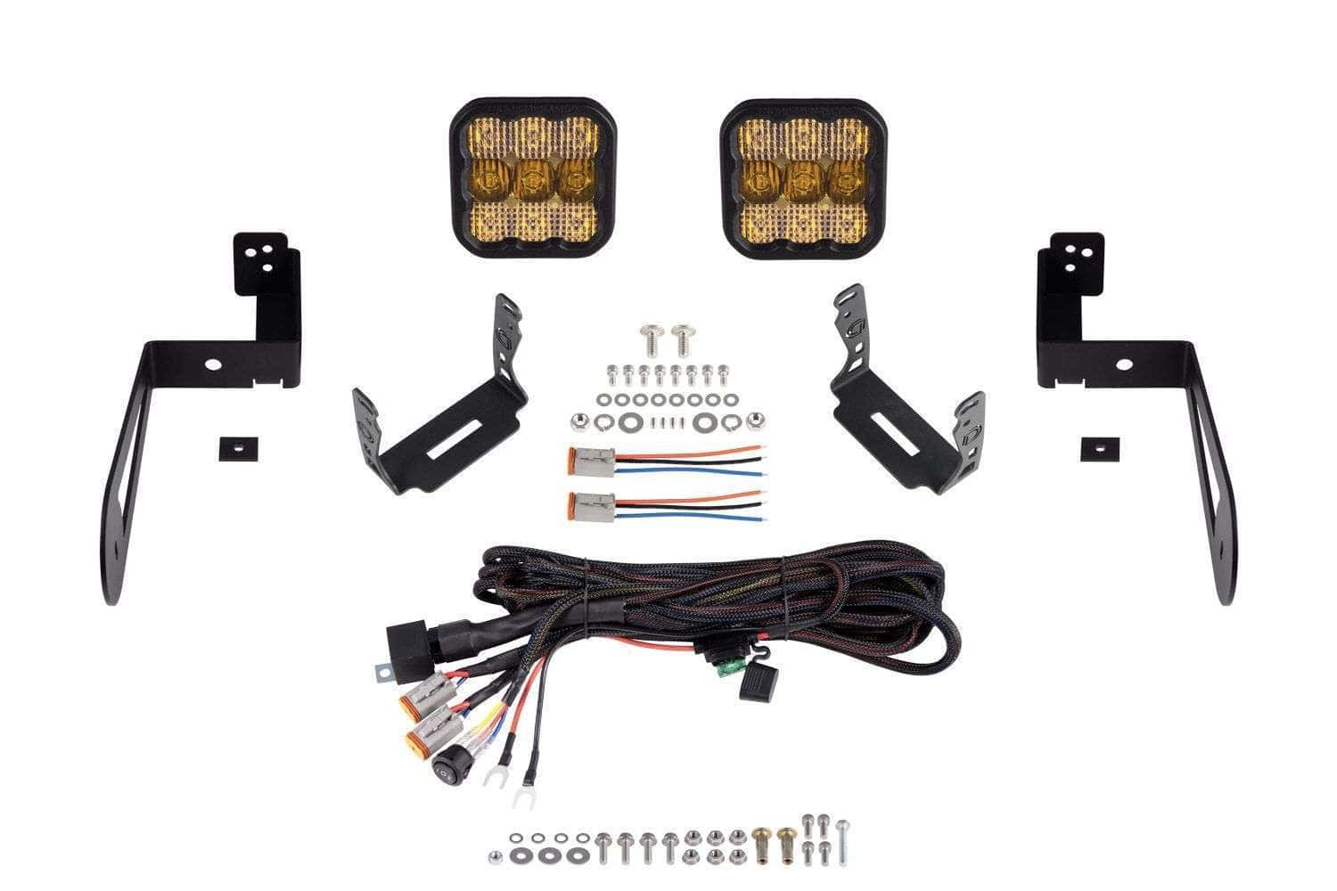 Jeep Jk Wrangler 2007-2018 | Ss5 Bumper Led Pod Light Kit 2 Jeep JK Wrangler 2007-2018 | SS5 Bumper LED Pod Light Kit