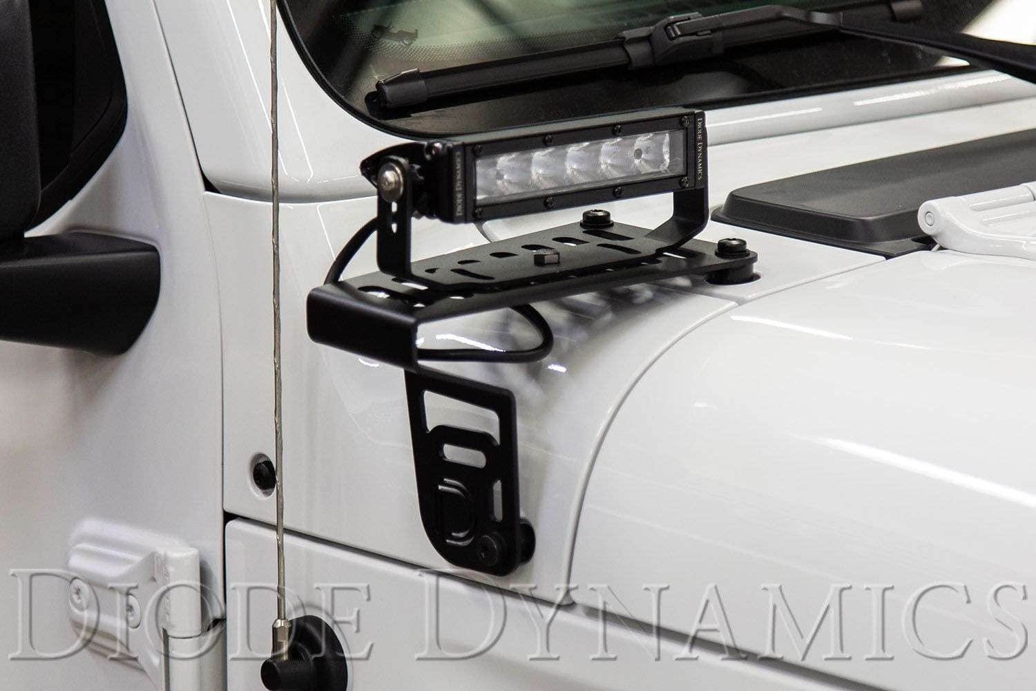 Jeep Jl Wrangler 2018-2025 Cowl Mount Led Brackets 7 Jeep JL Wrangler 2018-2025 Cowl Mount LED Brackets