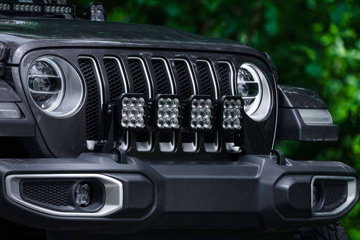 Jeep Jl Wrangler 2018-2025 Ss5 Grille Crosslink Lightbar Kit 5 Jeep JL Wrangler 2018-2025 SS5 Grille CrossLink Lightbar Kit