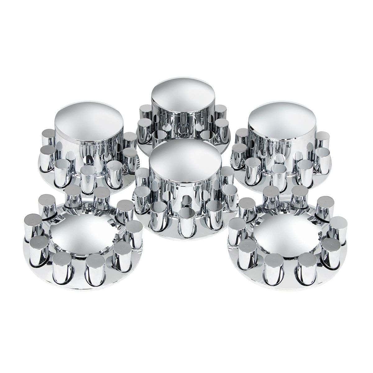 Dome Axle Cover Combo Kit With 33mm Cylinder Thread-On Nut Covers