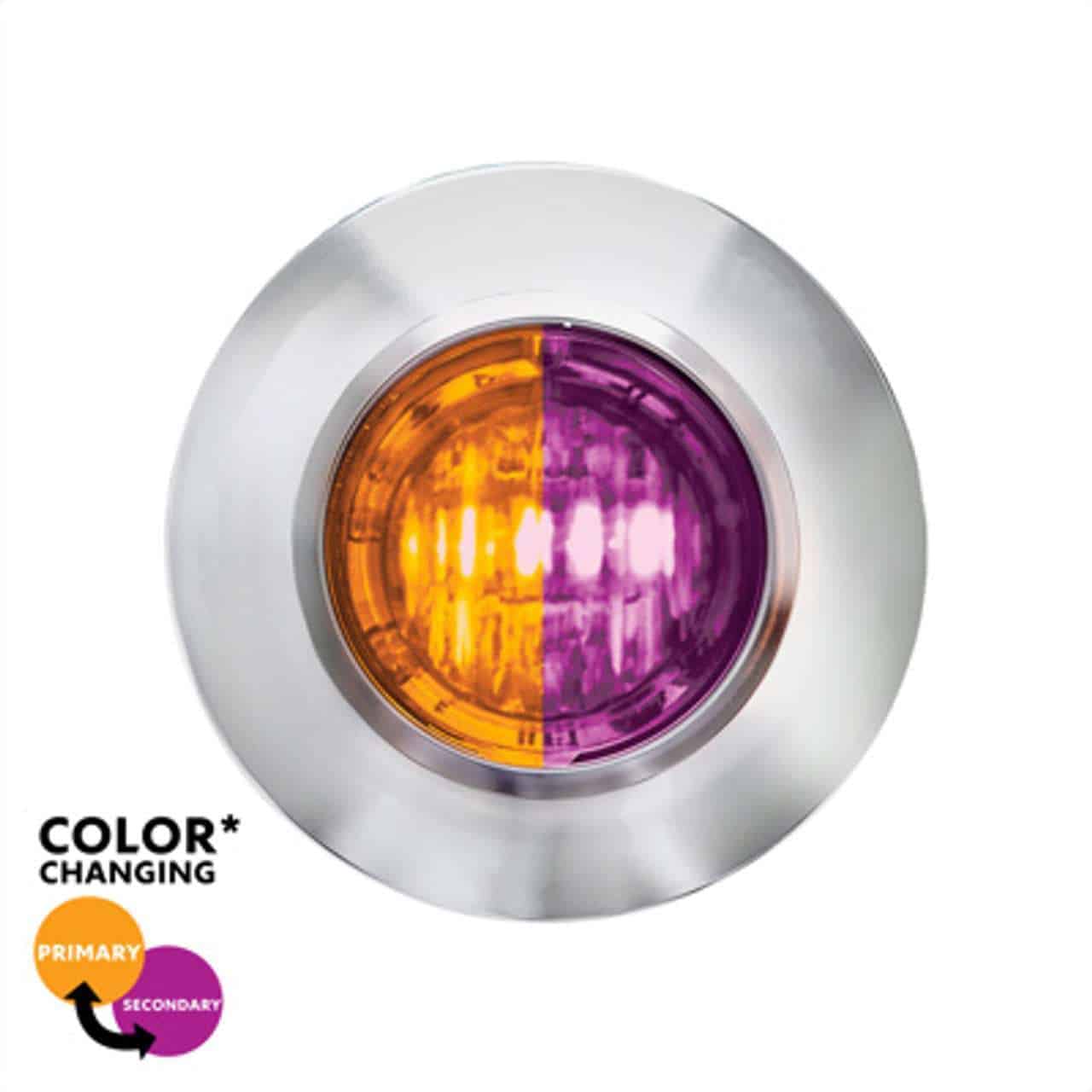 Home 250 3/4" Double Fury Penny Light – Amber & Purple
