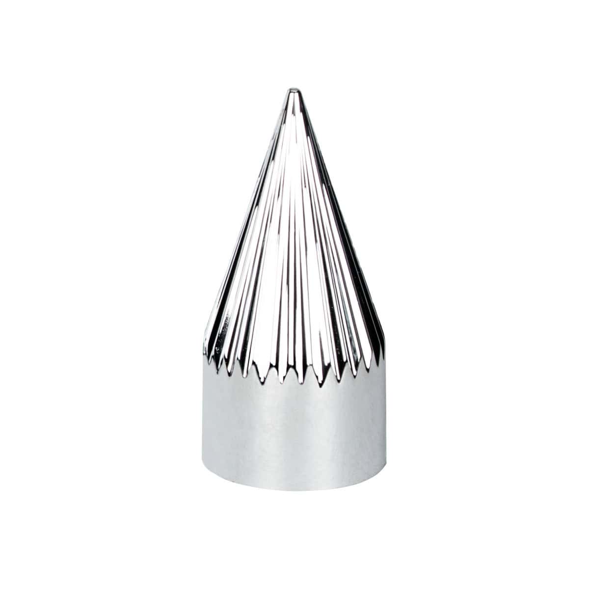 Chrome Plastic Razor Nut Covers 33mm x 4-3/8" - Thread-On (60-Pack)