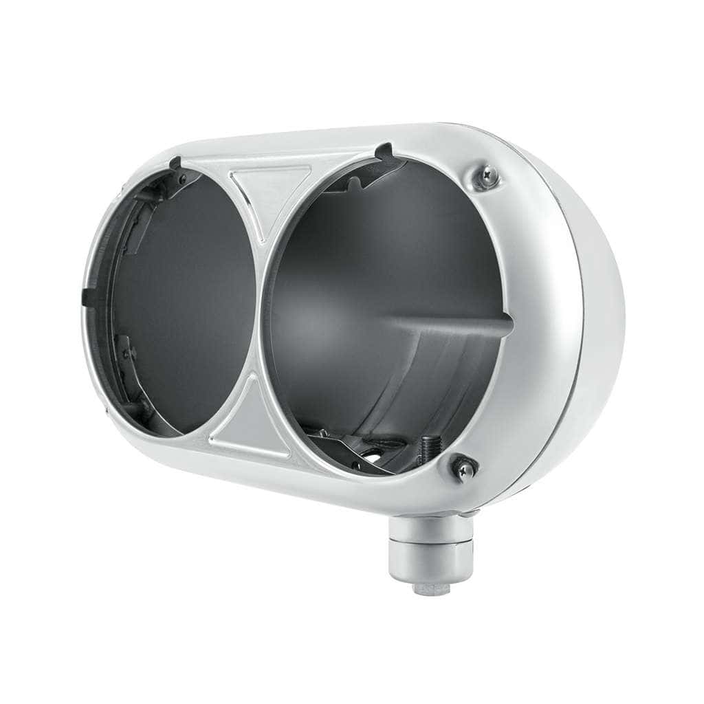304 Stainless Dual Headlight Housing For Peterbilt 359