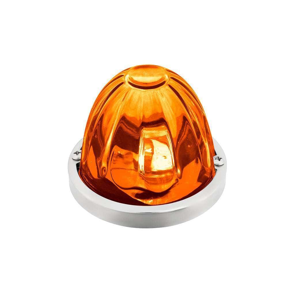 Double Fury 4 LED Glass Watermelon Light Kit – Amber & Blue w/Clear Lens