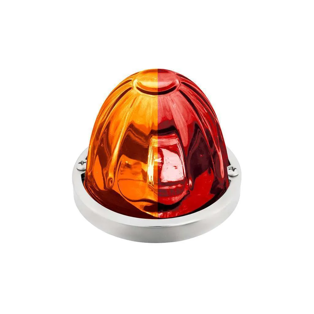 Double Fury 4 LED Glass Watermelon Light Kit – Amber & Red w/Clear Lens