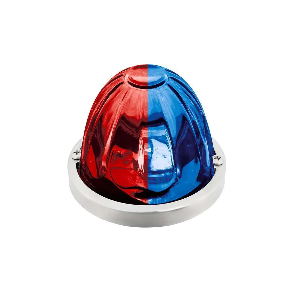 DDouble Fury 4 LED Glass Watermelon Light Kit – Red & Blue w/Clear Lens