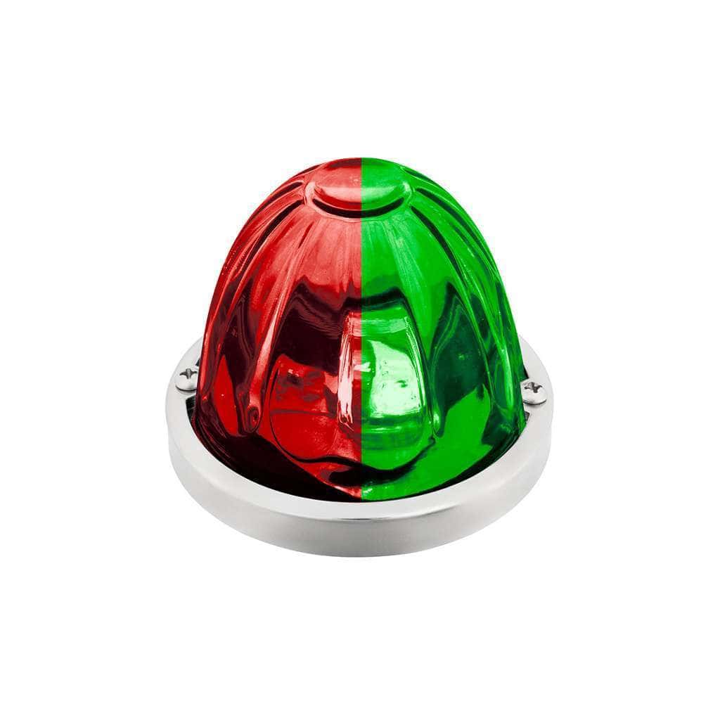 Double Fury 4 LED Glass Watermelon Light Kit – Red & Green w/Clear Lens