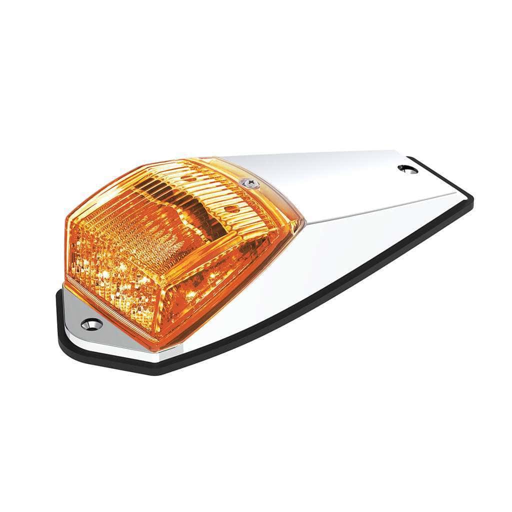 Double Fury 17 LED Light Grakon 5000 Style Square Cab Light - Amber & Blue LED/Clear Lens
