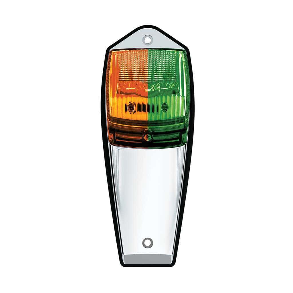 Double Fury 17 Led Light Grakon 5000 Style Square Cab Light - Amber &Amp; Green Led/Clear Lens 4 Double Fury 17 LED Light Grakon 5000 Style Square Cab Light - Amber & Green LED/Clear Lens