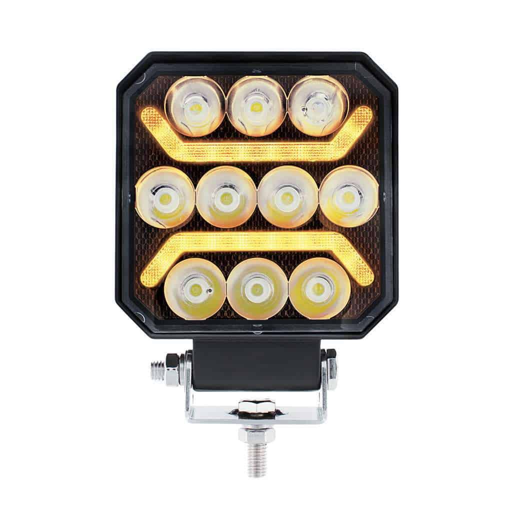 10 LED High Power LED Work Light With "U" Light Guide
