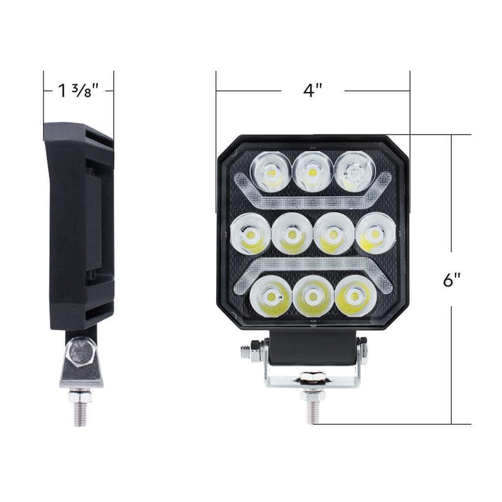 10 Led High Power Led Work Light With &Quot;U&Quot; Light Guide 6 10 LED High Power LED Work Light With "U" Light Guide