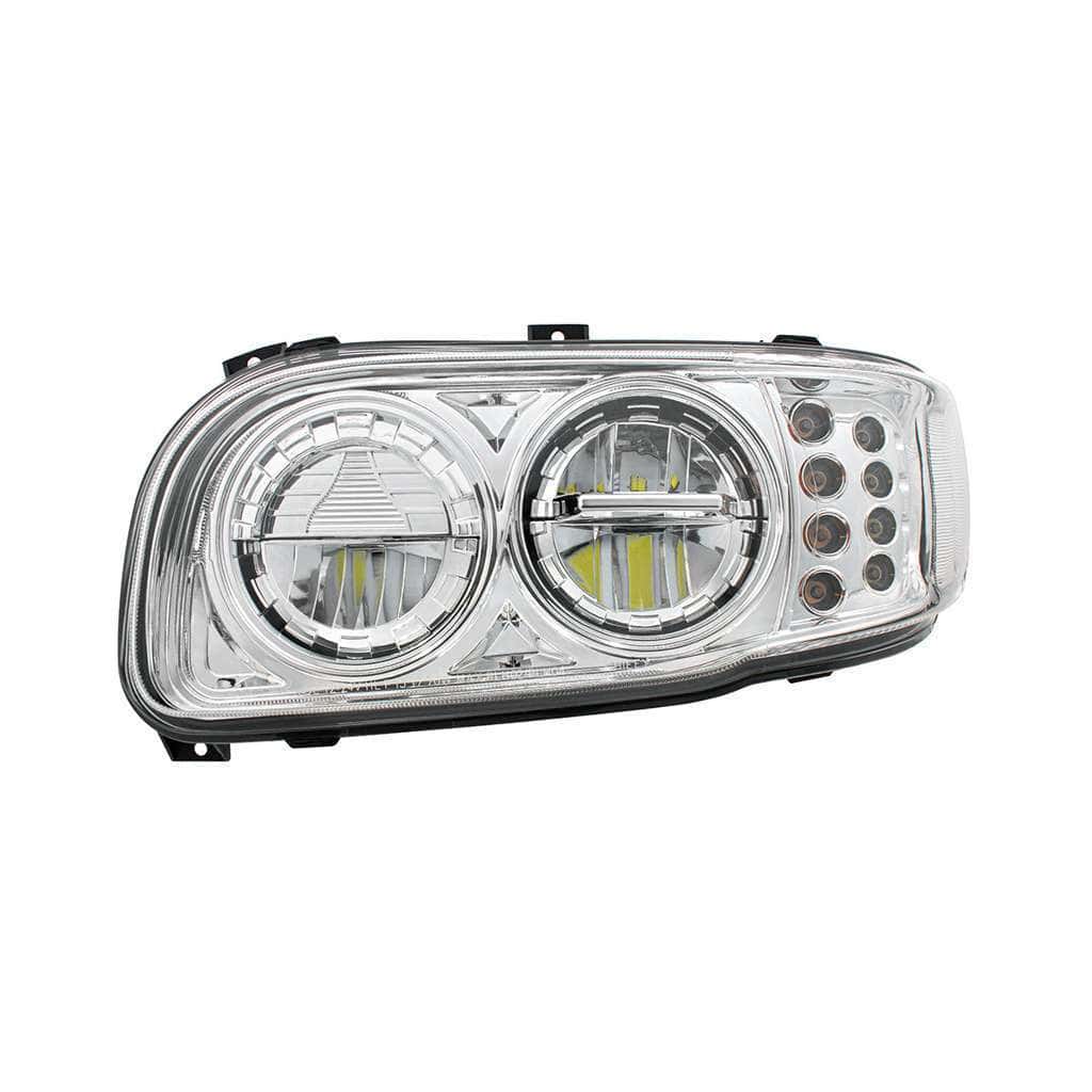High Power LED Headlight With 8 LED Turn & 4 LED Position Light For 2008-2024 Peterbilt 389